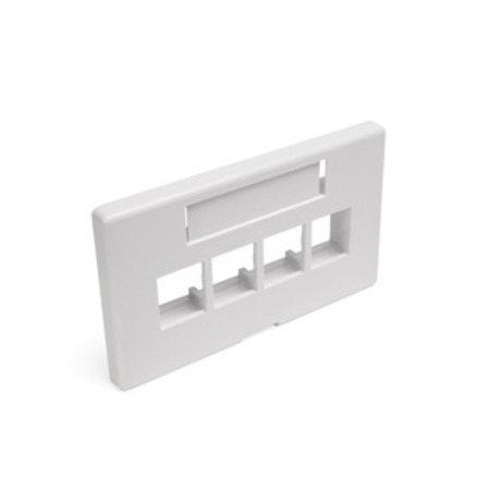 LEVITON WALLPLATES PLT FRN 4PT HM WH 49910-HW4